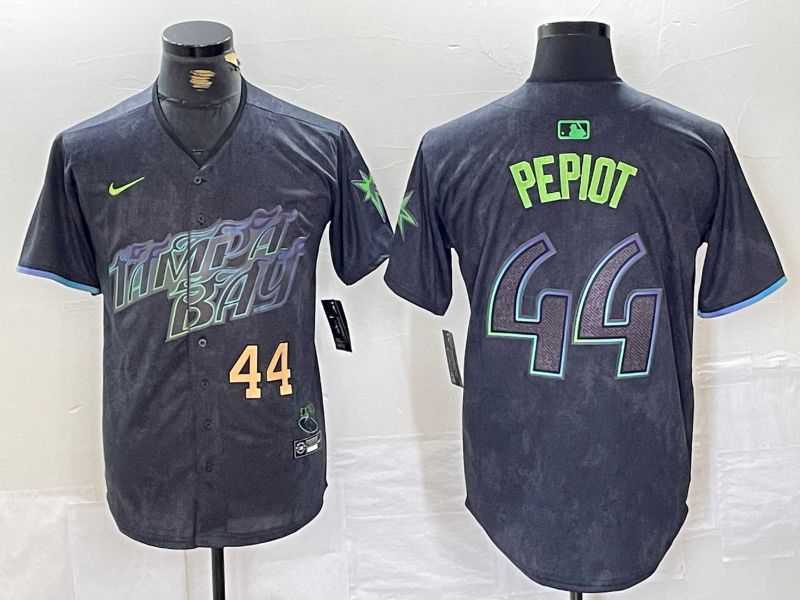 Men Tampa Bay Rays #44 Pepiot Black City Edition Nike 2024 MLB Jersey style 2->tampa bay rays->MLB Jersey